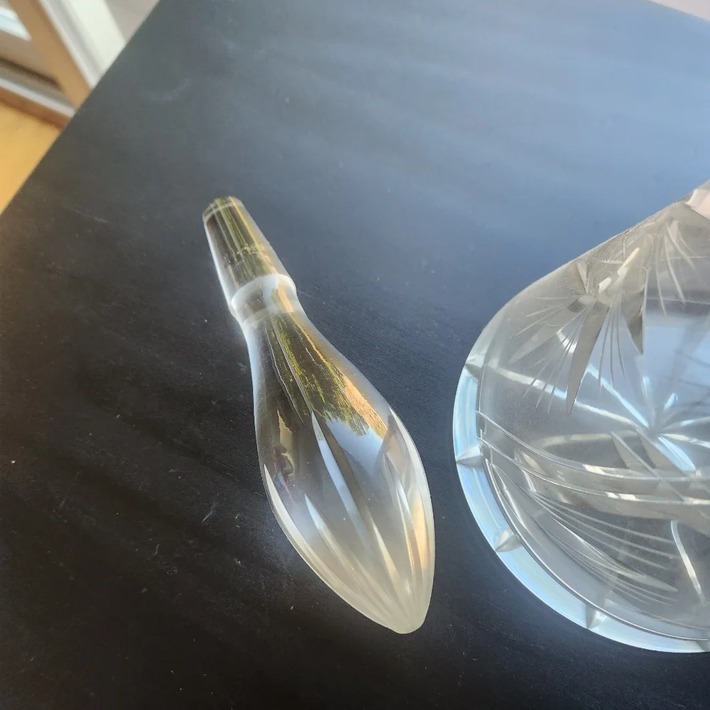 Vintage Fancy Design Glass Decanter